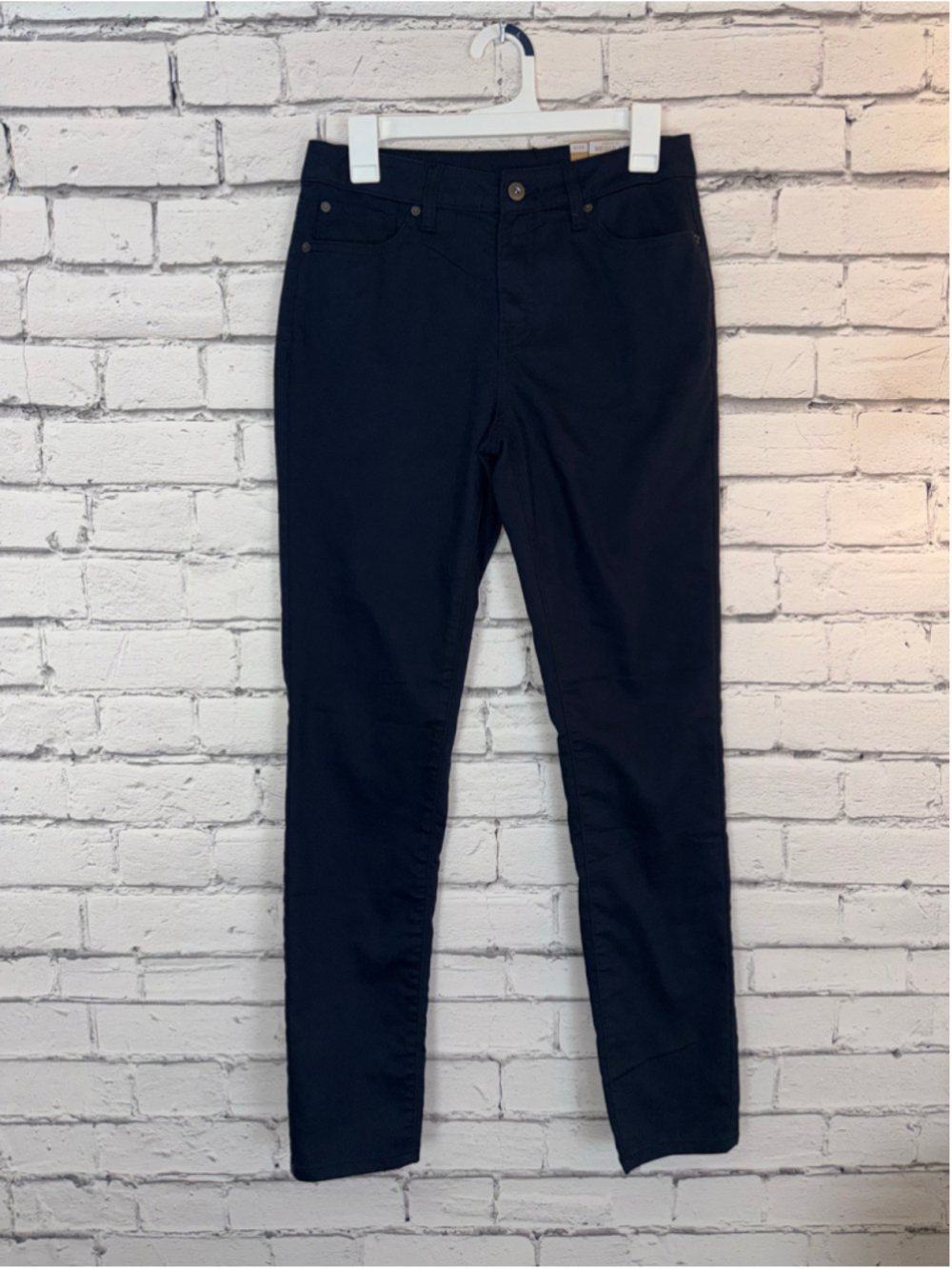 Women's Prana Navy Blue High Rise Jeans size 4 Kayla High Rise Jeans 32’ Inseam - Picture 3 of 13